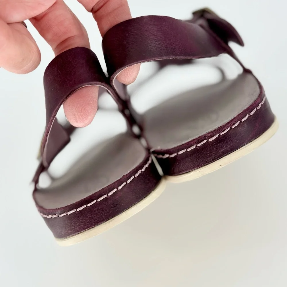 Chaco Leather Wayfarer Classic Z Sandal in Fig - Picture 10 of 15